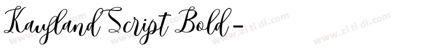 KauflandScript Bold字体转换